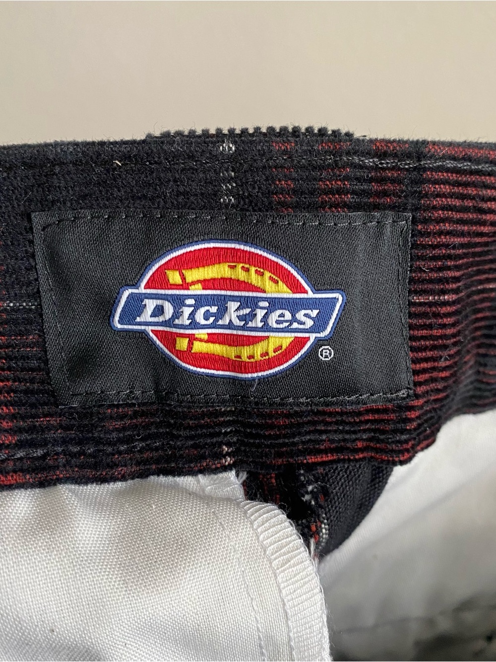 Dickies Alma Plaid Corduroy Pants, black, 33 - Picture 6 of 9